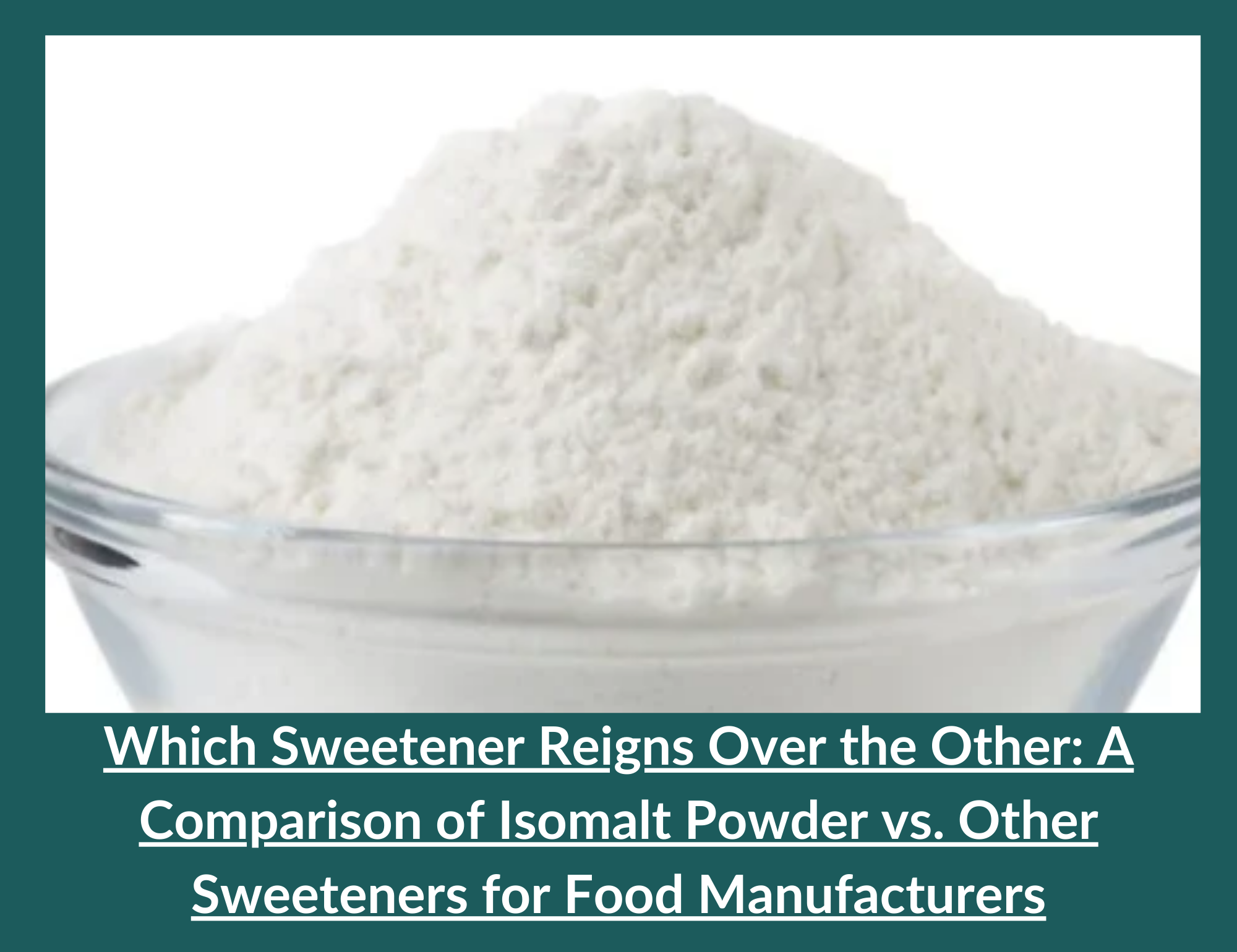 somalt Powder vs. Other Sweeteners