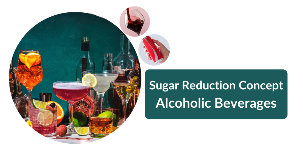 Sugar Reduction Concept Alcoholic Beverages