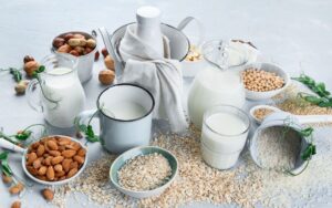 Xanthan gum in plant based dairy